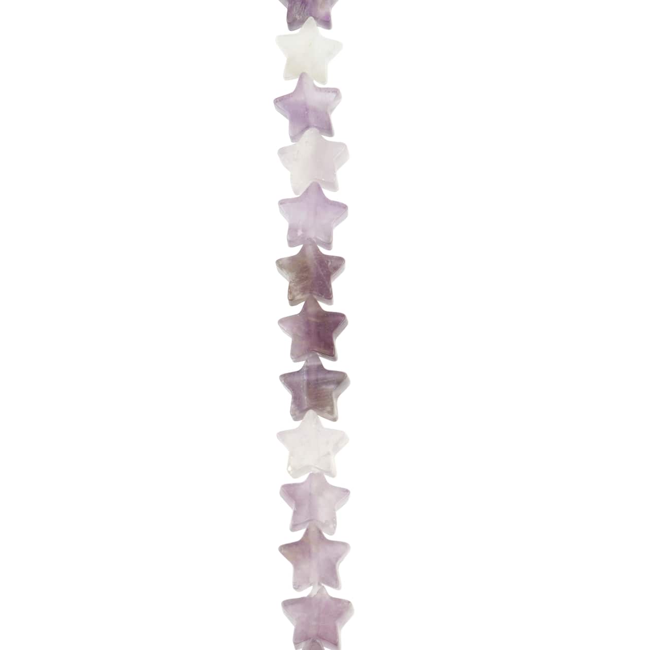 6 Pack: Amethyst Star Beads, 7.5mm by Bead Landing™